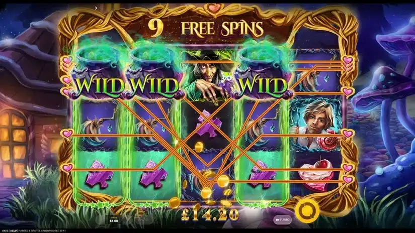 Hansel and Gretel Candyhouse slot screenshot 5