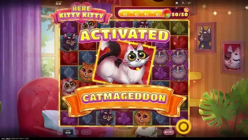 Here Kitty Kitty slot screenshot 2