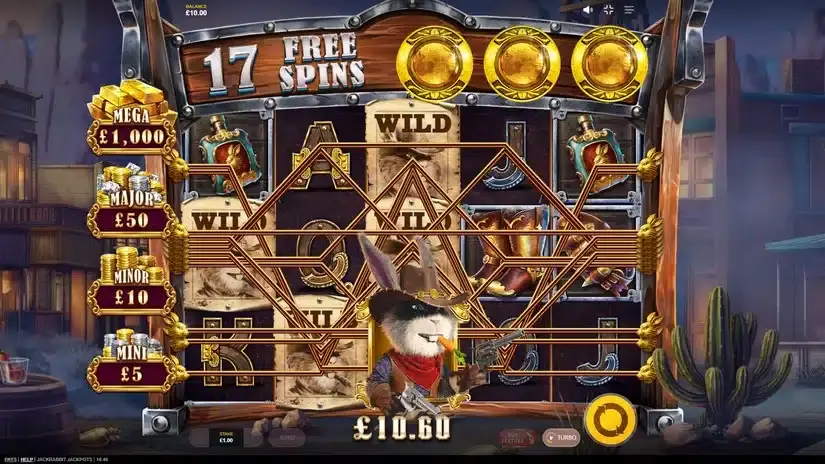 Jackrabbit Jackpots slot screenshot