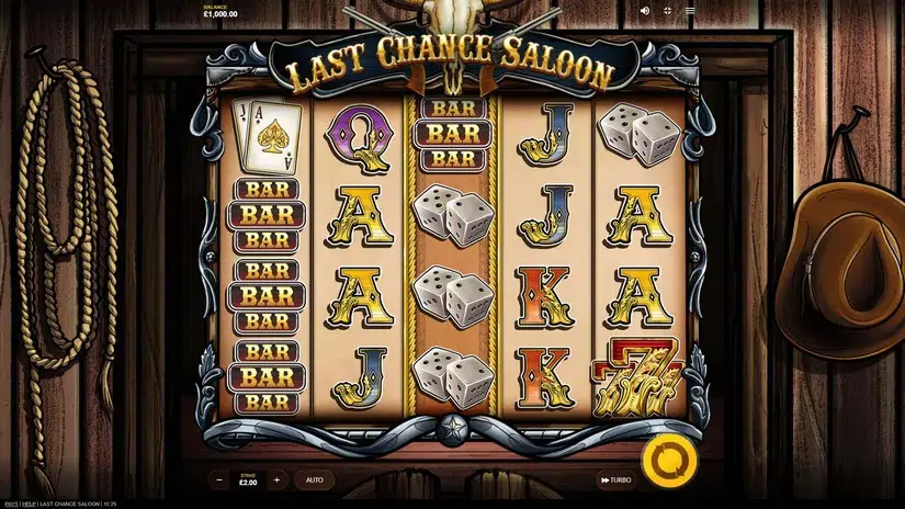 Last Chance Saloon slot screenshot 1
