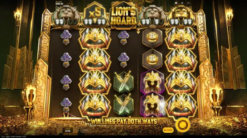 Lion’s Hoard slot screenshot 5