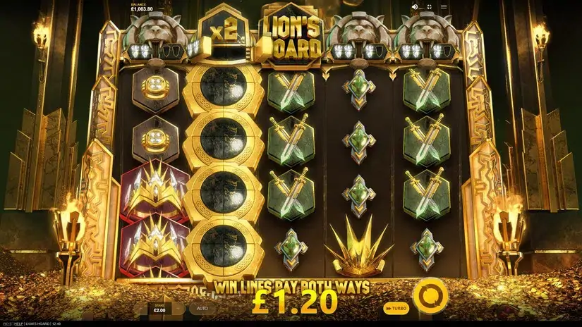 Lion’s Hoard slot screenshot 4