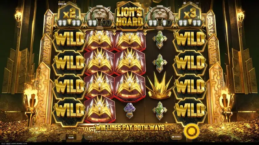 Lion’s Hoard slot screenshot 2