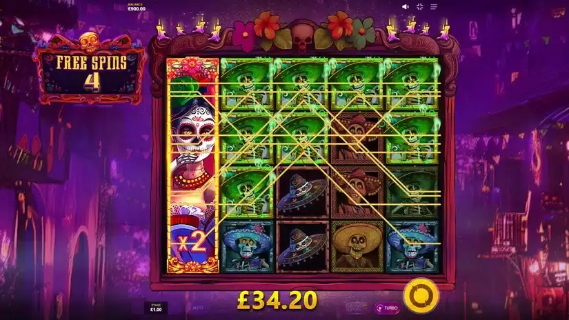 Los Muertos Locos slot screenshot 5