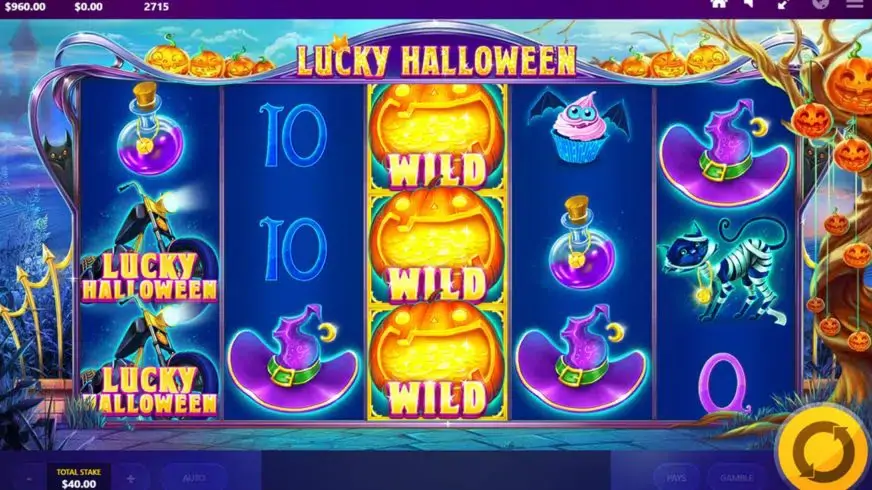 Lucky Halloween slot screenshot 1