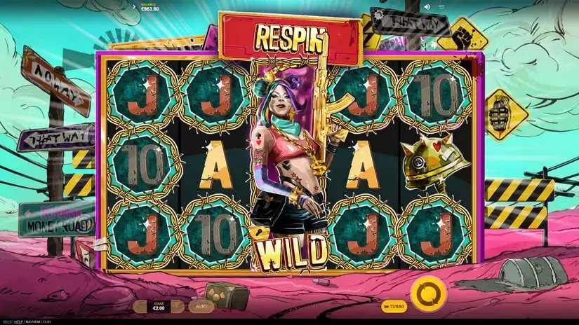 Mayhem slot screenshot 3