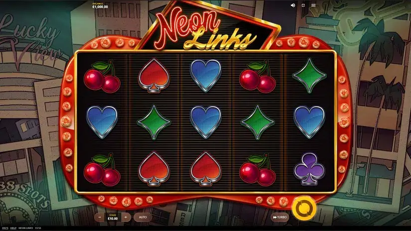 Neon Links slot screenshot 1