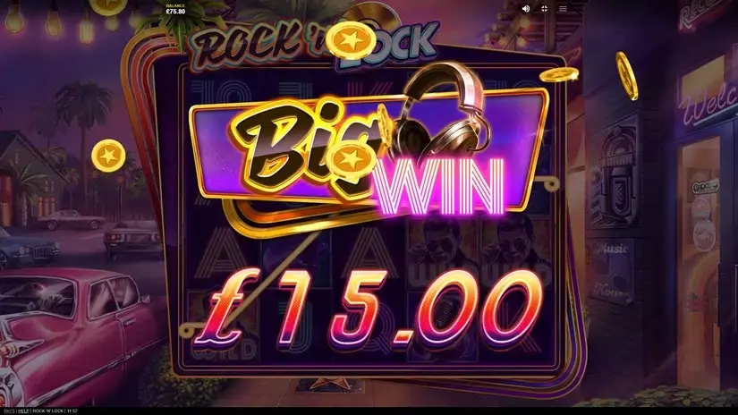 Rock’N’Lock slot screenshot 4