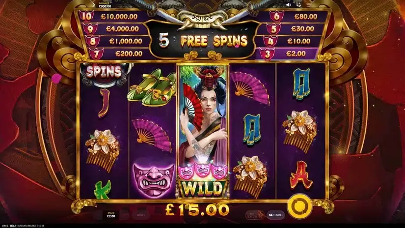 Sakura Masks slot screenshot 4