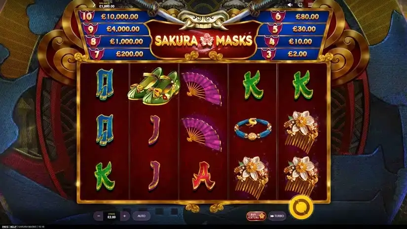 Sakura Masks slot screenshot