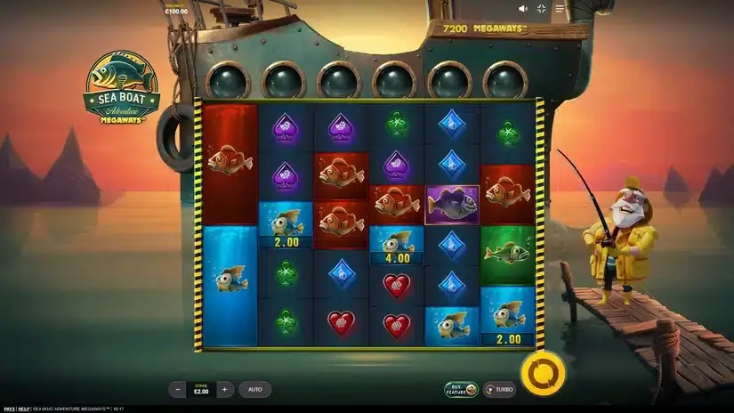 Sea Boat Adventure MegaWays slot screenshot 1