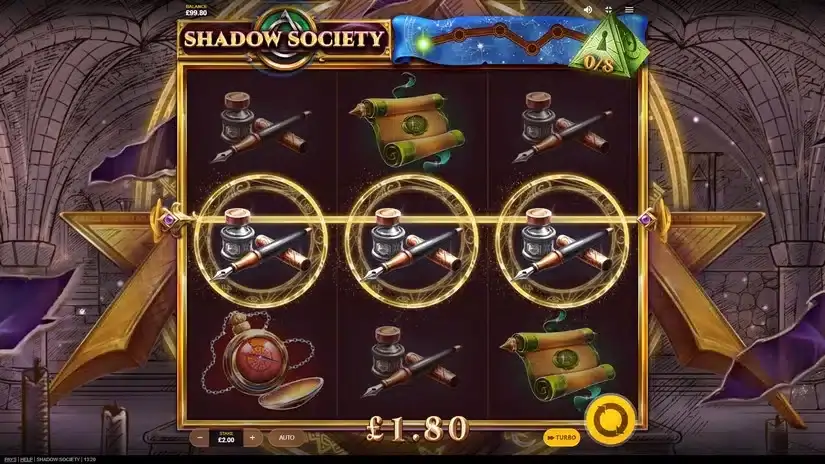Shadow Society slot screenshot 2