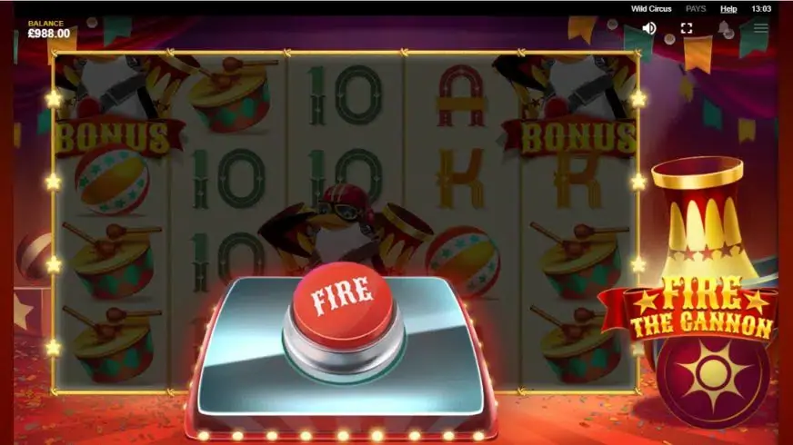 Wild Circus slot screenshot 2