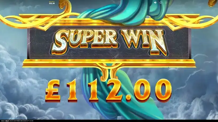 Zeus Lightning Megaways slot screenshot 