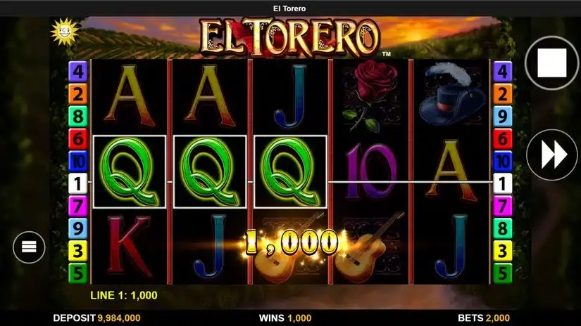 El Torero slot screenshot 2