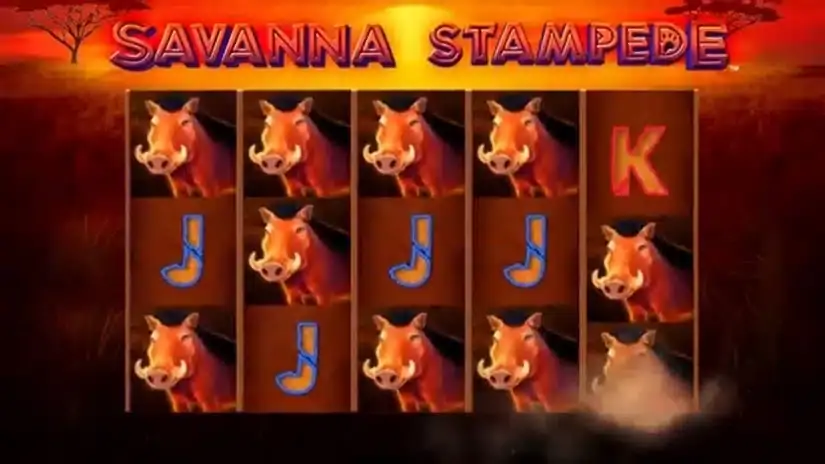 Savanna Stampede slot screenshot 2