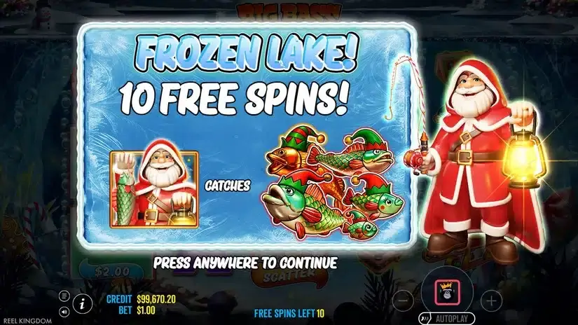 Big Bass Christmas Frozen Lake slot screenshot 6