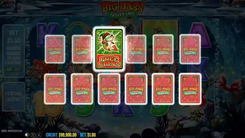 Big Bass Christmas Frozen Lake slot screenshot 3