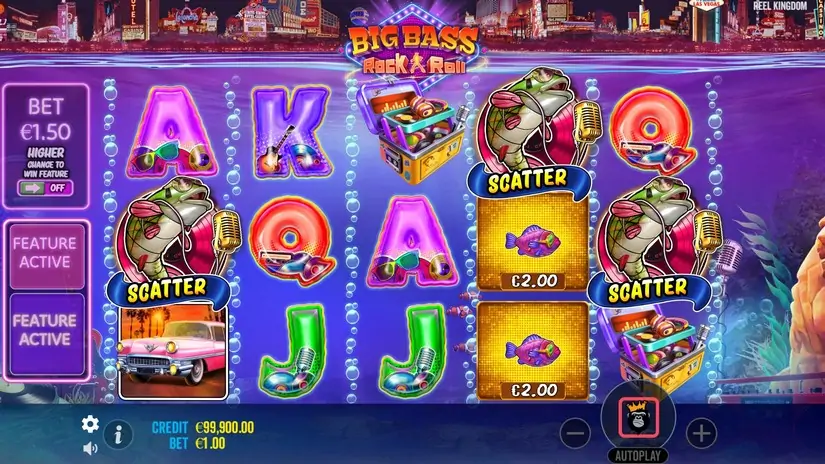 Big Bass Rock and Roll slot screenshot 2