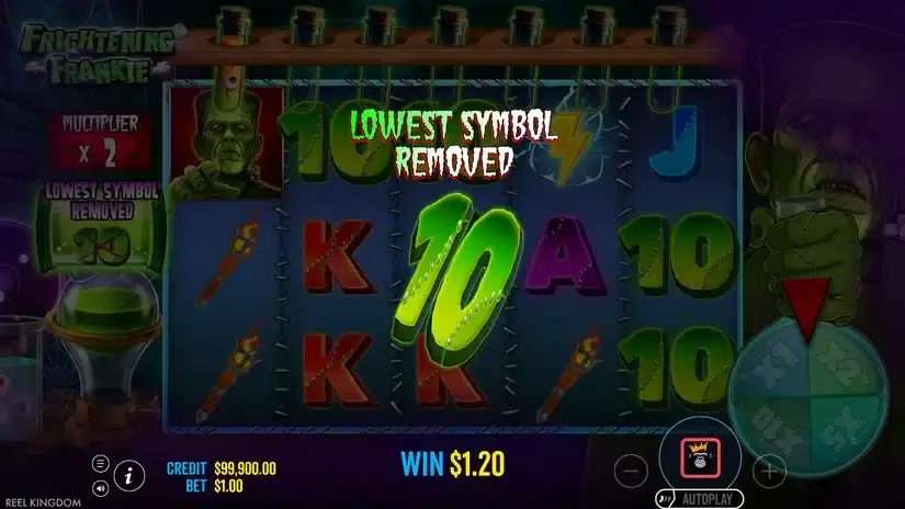 Frightening Frankie slot screenshot 4