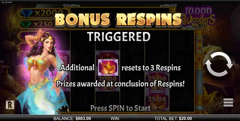 10000 Wonders 10k Ways slot screenshot 5