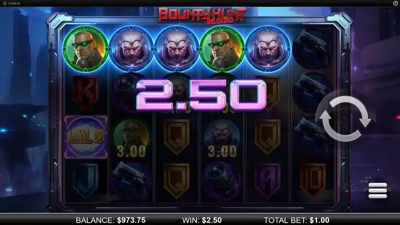 Bounty Hunt Reloaded slot screenshot 4