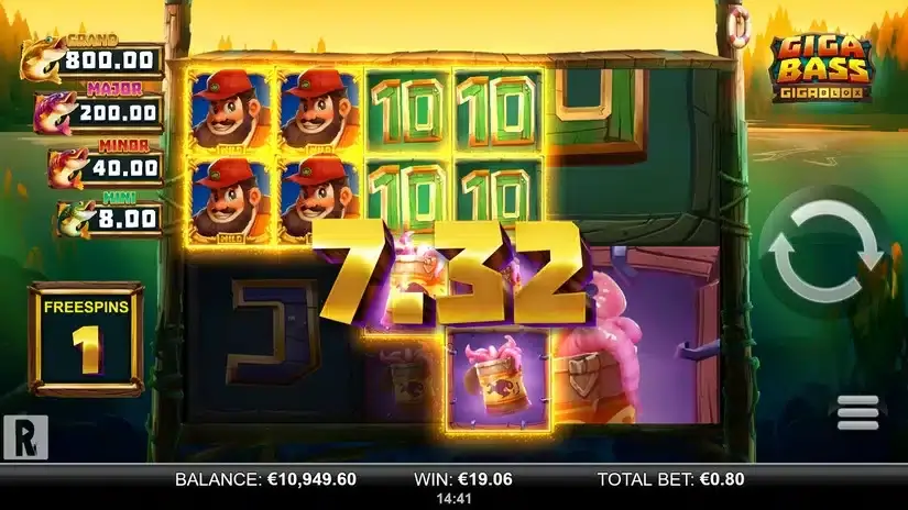 Giga Bass Gigablox slot screenshot 4