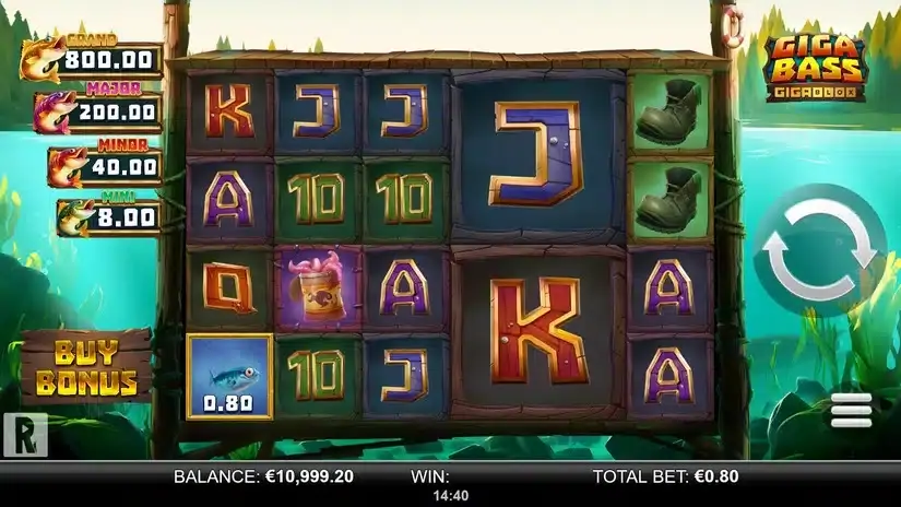 Giga Bass Gigablox slot screenshot 1