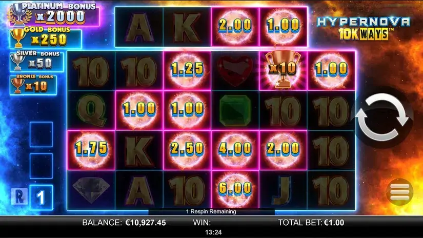 Hypernova 10K Ways slot screenshot 5