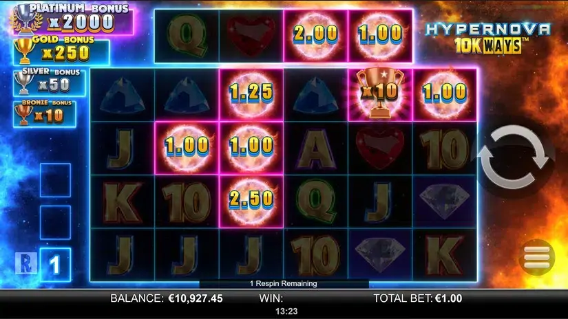 Hypernova 10K Ways slot screenshot 3