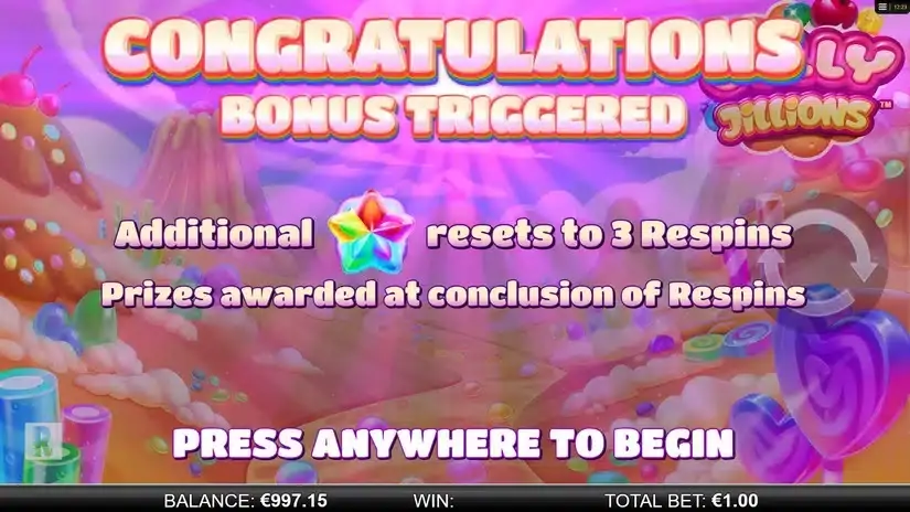 Jelly Jillions slot screenshot 2