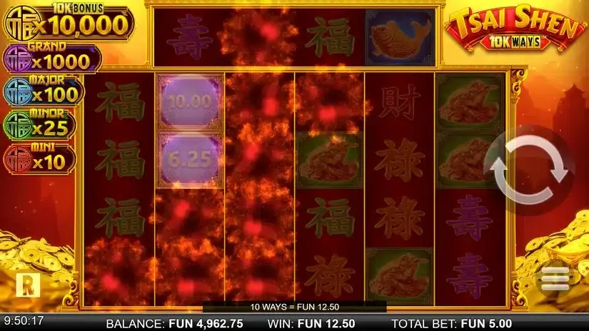 Tsai Shen 10K Ways Dream Drop slot screenshot 2