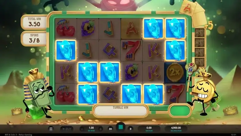 Bill & Coin 2 Mummy Mischief slot screenshot 4