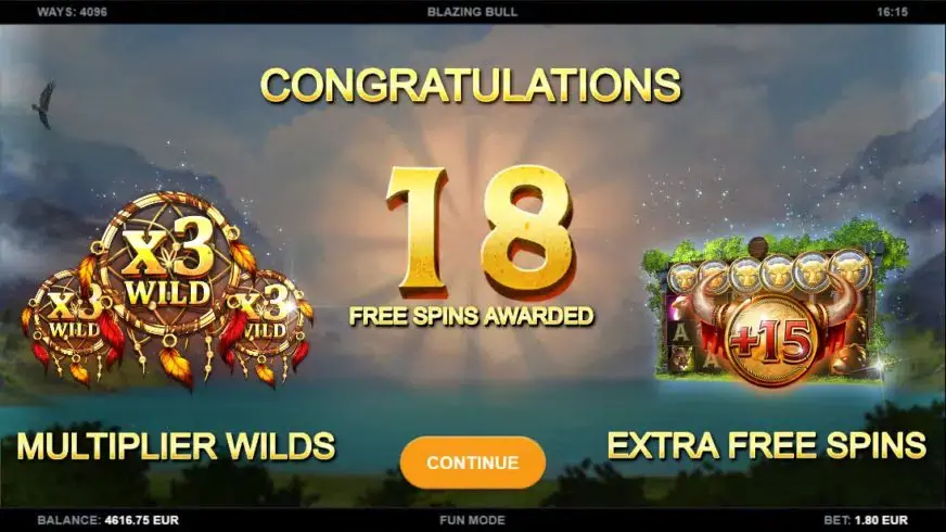 Blazing Bull slot screenshot 3