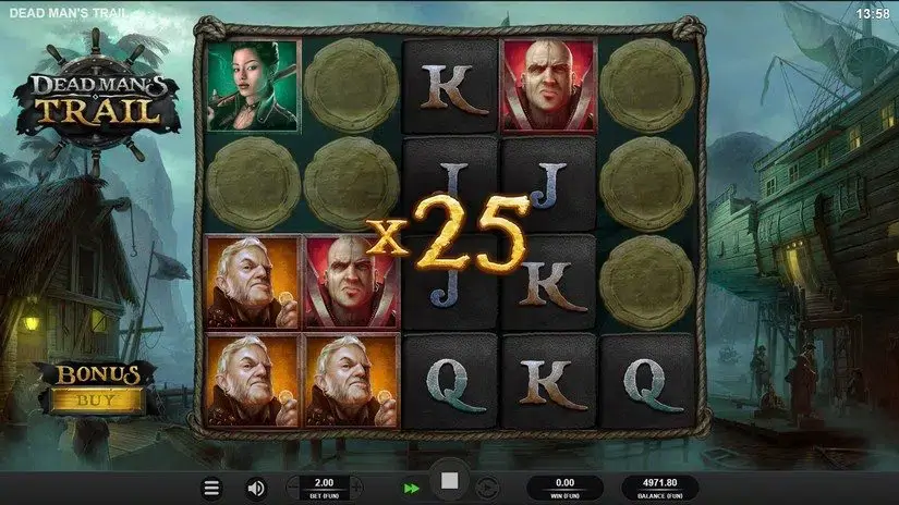 Dead Mans Trail slot screenshot 3