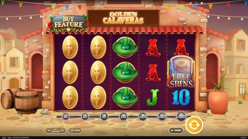 Golden Calaveras slot screenshot 2
