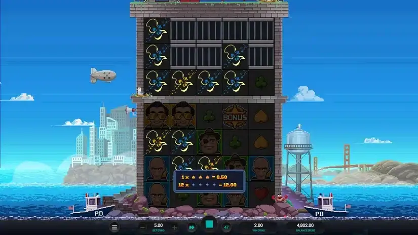 Hellcatraz 2 Dream Drop slot screenshot 