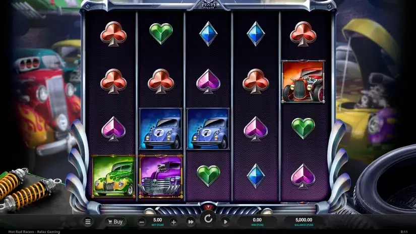 Hot Rod Racers slot screenshot 