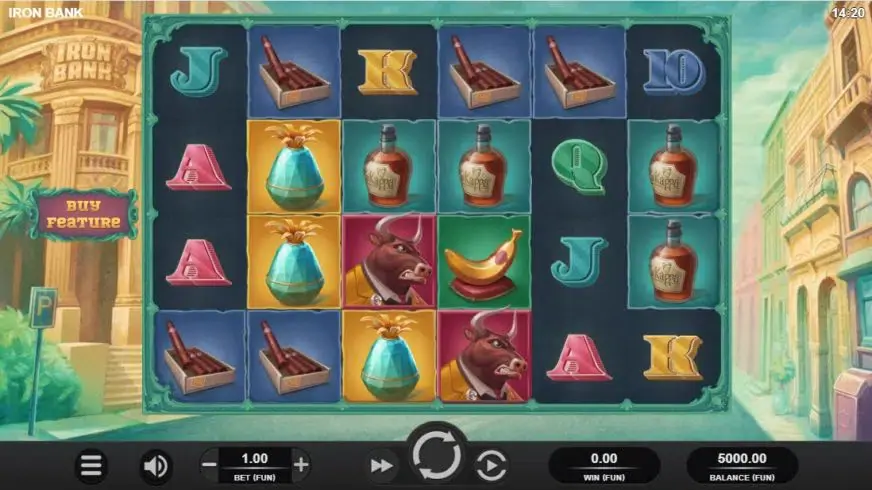 Iron Bank slot screenshot 