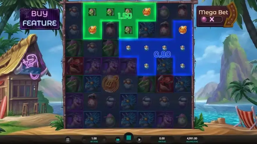 Jurassic Party slot screenshot 2