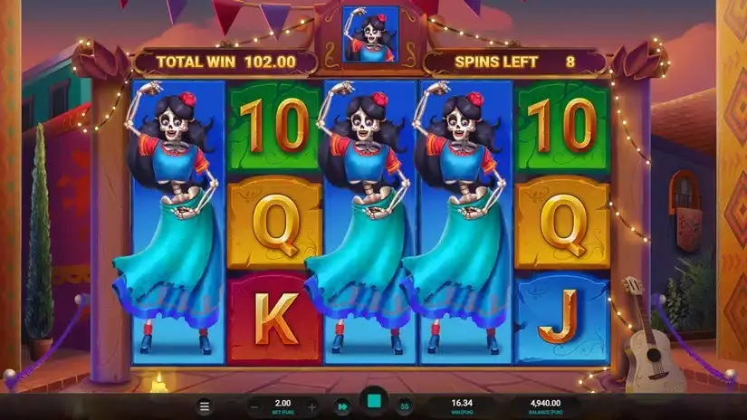 Los Cuatro Esqueletos slot screenshot 7