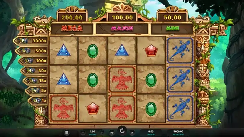 Masked Treasures slot screenshot 1