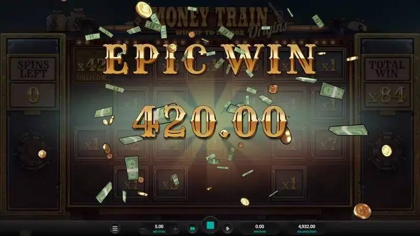 Money Train Origins Dream Drop slot screenshot