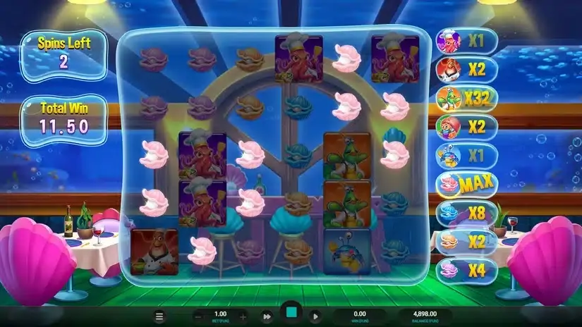 Octo’s Crab Shack slot screenshot 3
