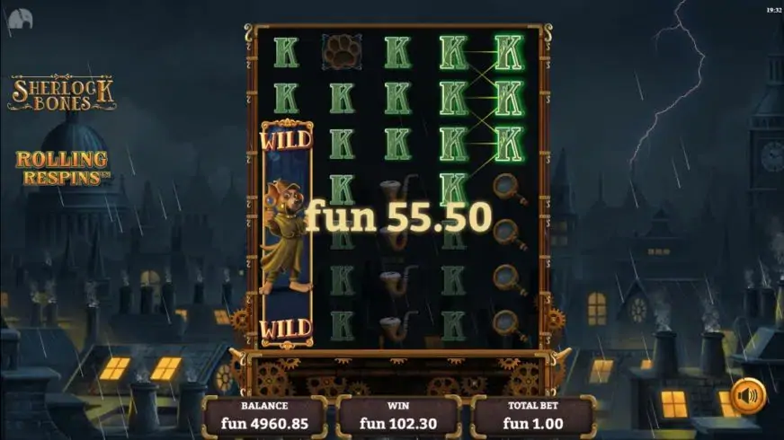 Sherlock Bones slot screenshot 3