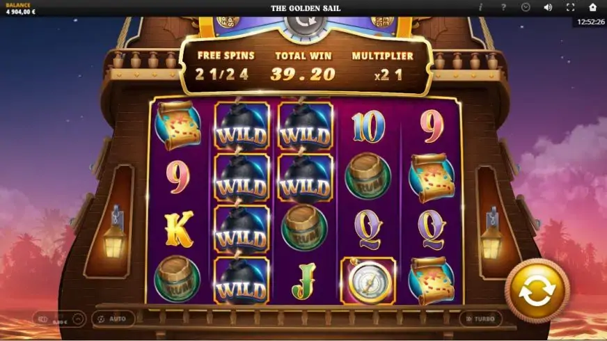 The Golden Sail slot screenshot 4