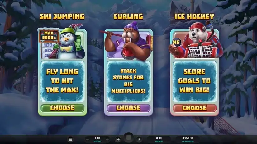 Winter Champions slot screenshot 2