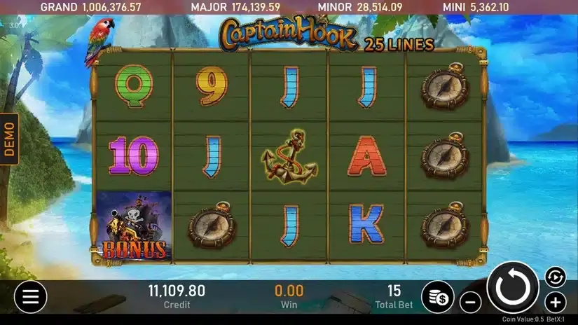 Captain Hook slot screenshot
