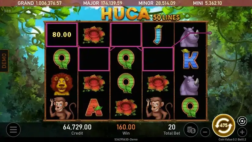 HUCA slot screenshot 4