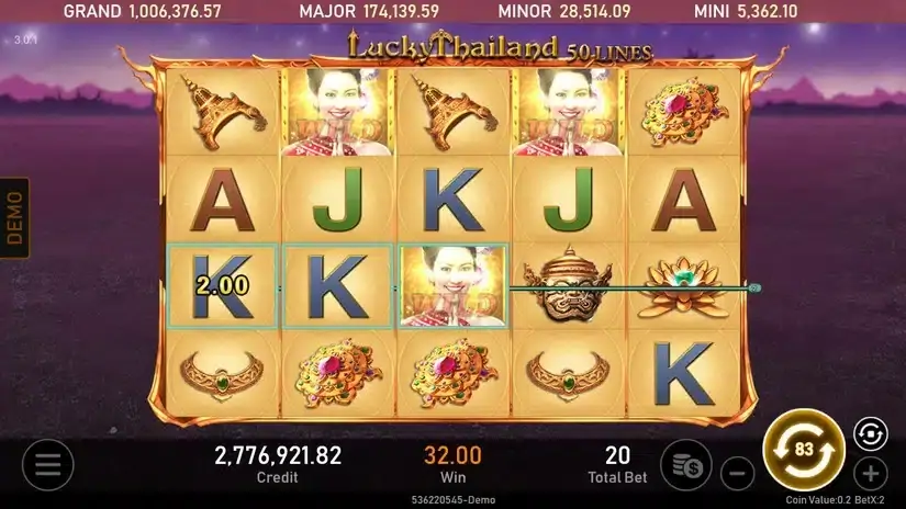 Lucky Thailand slot screenshot 3